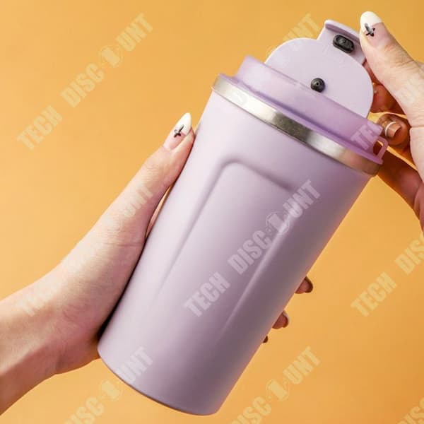 TD® kaffemugg 510ml 304 rostfritt stål smart isolerad kopp med bärrem Bärbar bilkopp