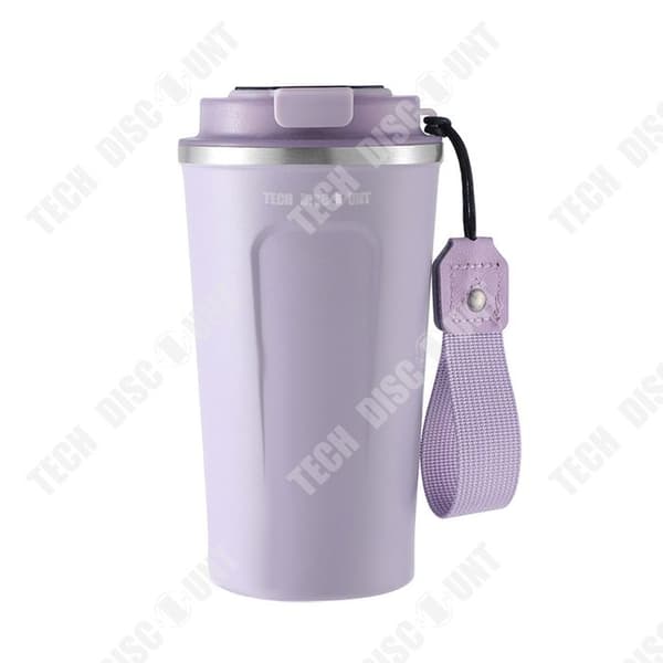 TD® kaffemugg 510ml 304 rostfritt stål smart isolerad kopp med bärrem Bärbar bilkopp