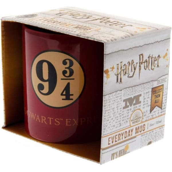 Harry Potter Mugg - Harry Potter - 315 ml - Plattform 9 3/4 - Röd - Cylindrisk