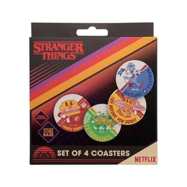 FaNaTtik - Stranger Things - Pack 4 coasters Stranger Things