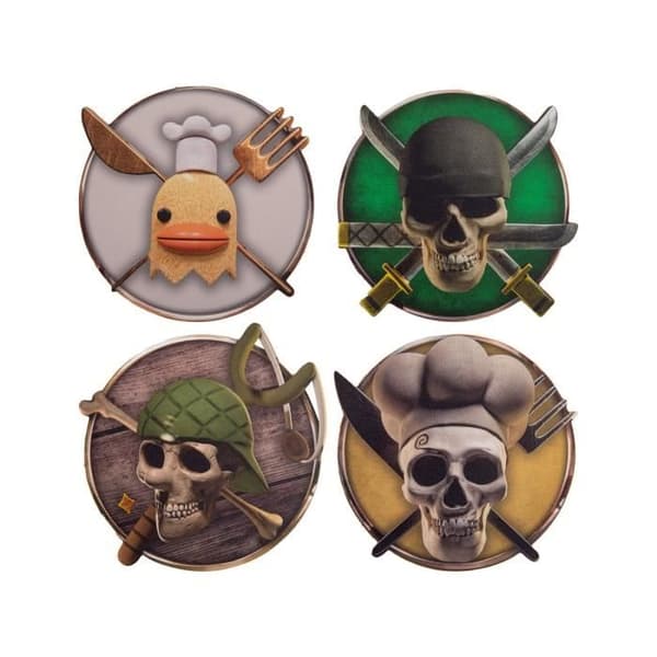 Cinereplicas - One Piece - Pack 4 coasters Karaktärer 2