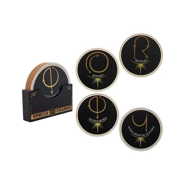 Cinereplicas - Harry Potter - Paket med 4 underlägg för besvärjelser och charmer