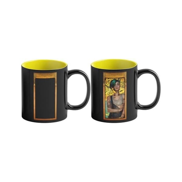 Bra Behållning - Cyberpunk 2077 - Mugg med termisk effekt Game Art Chronicles Judy inspirerad av Gustav Klimt 450 ml