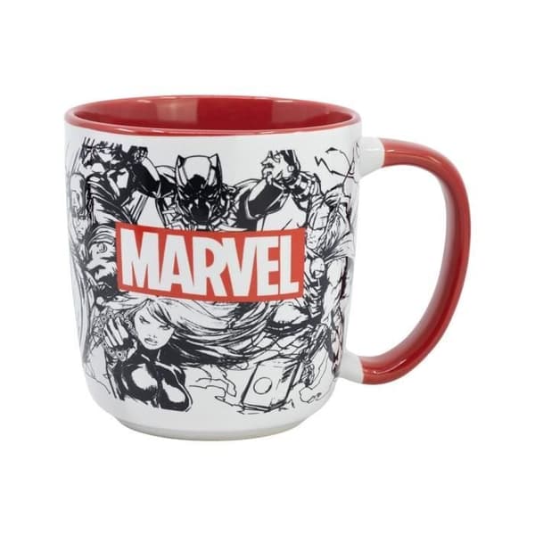 Mugg - Stor - Marvel - Collage - 380 ml - Porslin - Diskmaskinssäker