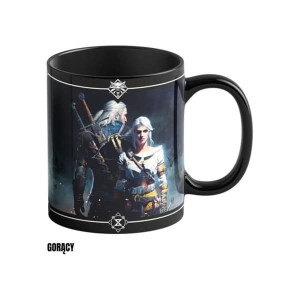 Bra Byten - The Witcher III: Wild Hunt - Mug med termisk effekt Geralt & Ciri 480 ml