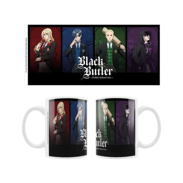 Sakami Merchandise - Black Butler : Public School Arc - Keramikkopp Edgar, Lawrence, Herman & Gregory