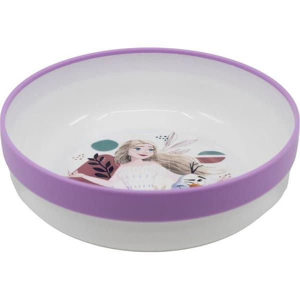 Tataway Bol i plast från Disney Frozen med Elsa och Olaf för tjejer i lila och vitt med halkfri botten