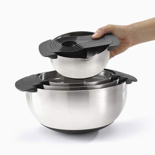 JOSEPH JOSEPH Nest 9 Plus Set av förberedelsebowl i rostfritt stål