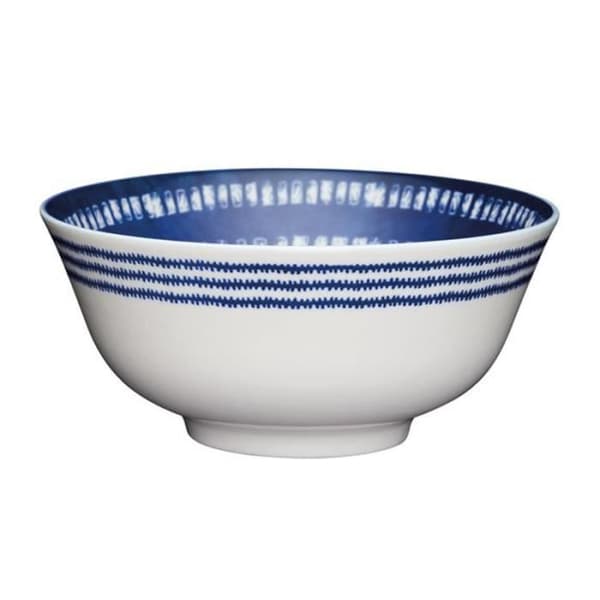 KitchenCraft skål 15,5 x 7,5 cm keramik marin/vit
