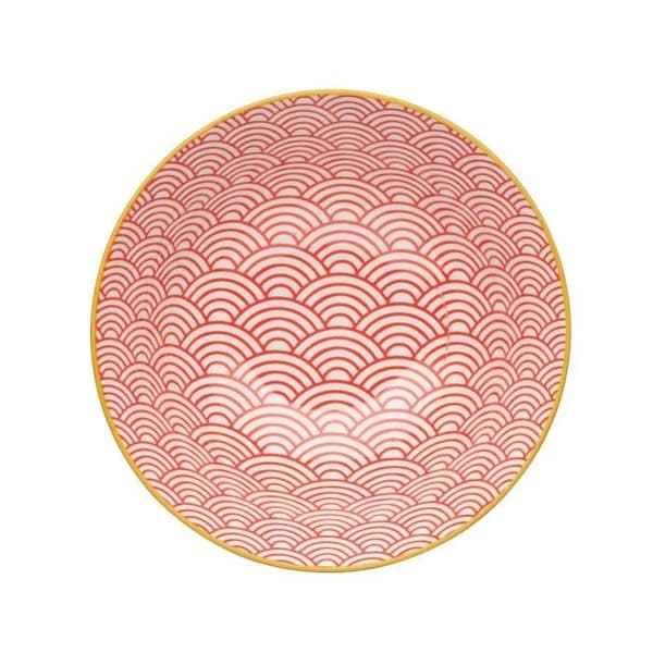 KitchenCraft bol Arc blå 15,7 cm keramik blå/röd