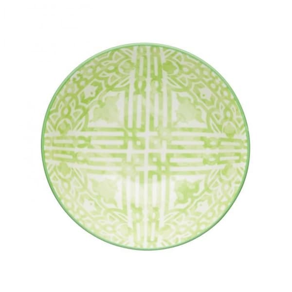 KitchenCraft bol Grön och Vit Kakel Effekt 15,7 cm keramik