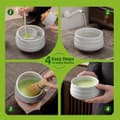 Miniatyrbilde 8 av 9: INF Elegant Matcha-seremonisett med keramisk bolle og bambusverktøy Blå
