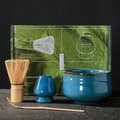 Miniatyrbilde 2 av 9: INF Elegant Matcha-seremonisett med keramisk bolle og bambusverktøy Blå