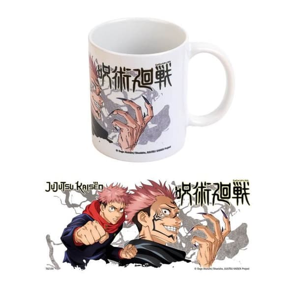 Jujutsu Kaisen Yuji och Sukuna Mugg