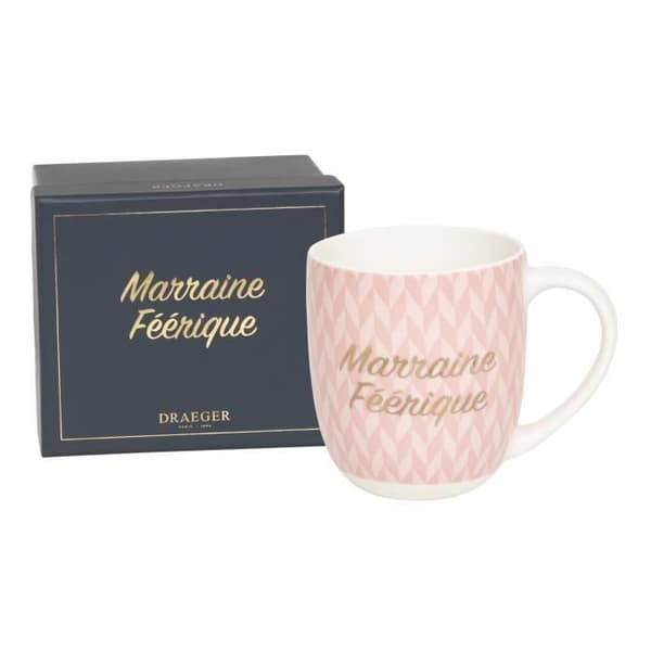 Mugg - Draeger Paris - Marraine Féérique - Keramik - 320 mL - Rosa