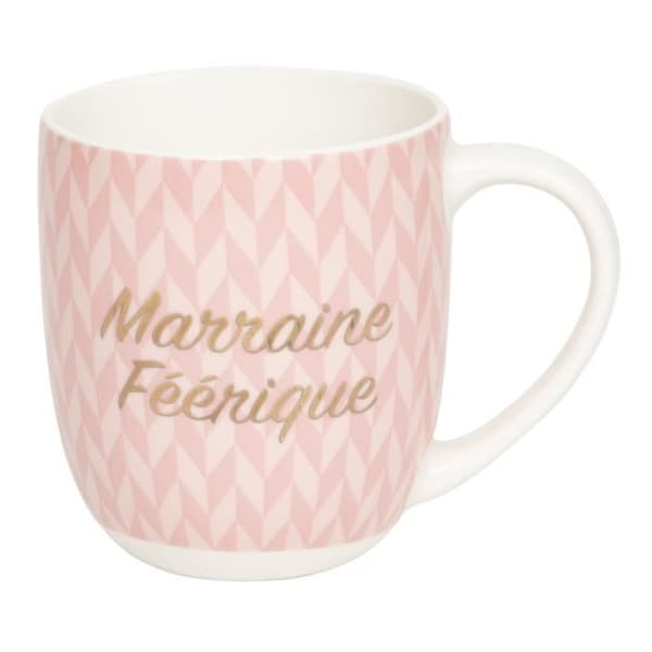 Mugg - Draeger Paris - Marraine Féérique - Keramik - 320 mL - Rosa