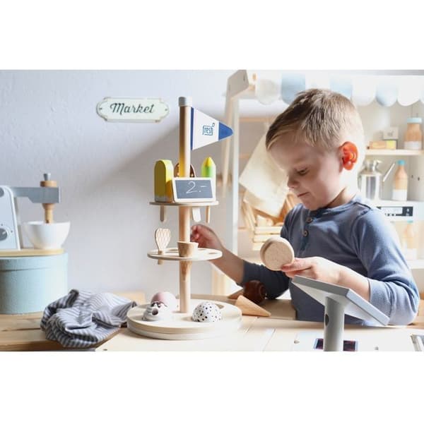 Porte-glaces - small foot - 12232 - Trä - Delikata färger - Från 3 år