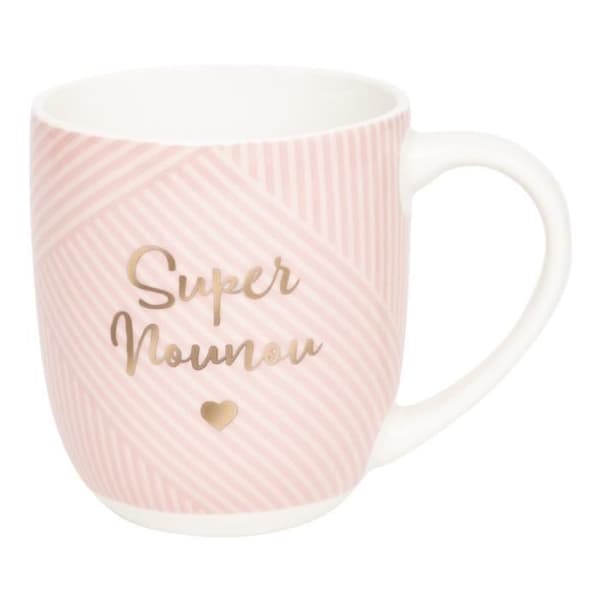 Mugg - Draeger Paris - Super Nounou - Rosé - 320 mL - Cylindrisk - Vuxen