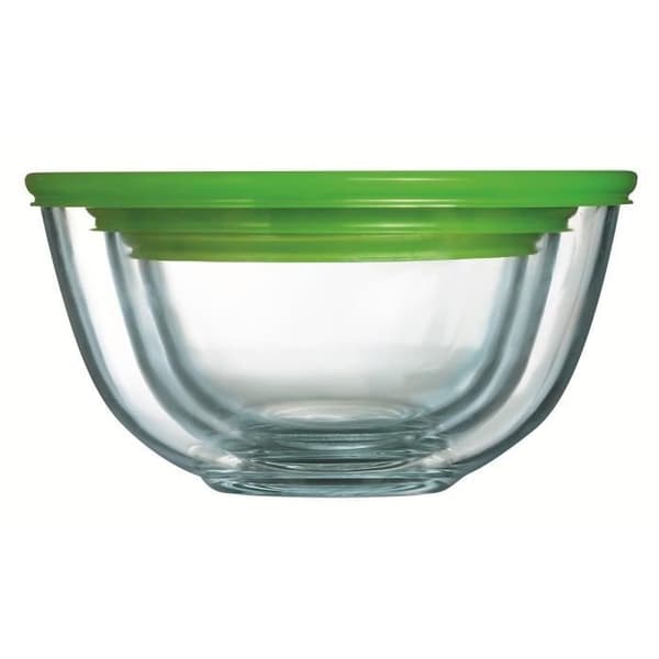 PYREX Beredningsskål + plastlock 14 cm transparent