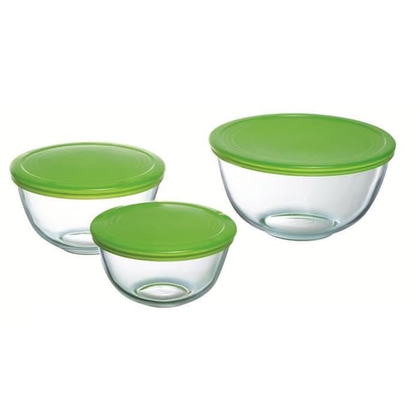 PYREX Beredningsskål + plastlock 14 cm transparent