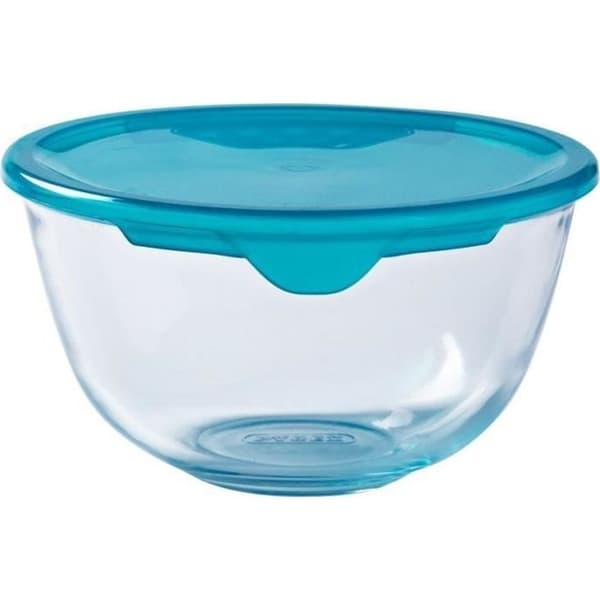 PYREX Förberedelseskål + plastlock 21 cm transparent