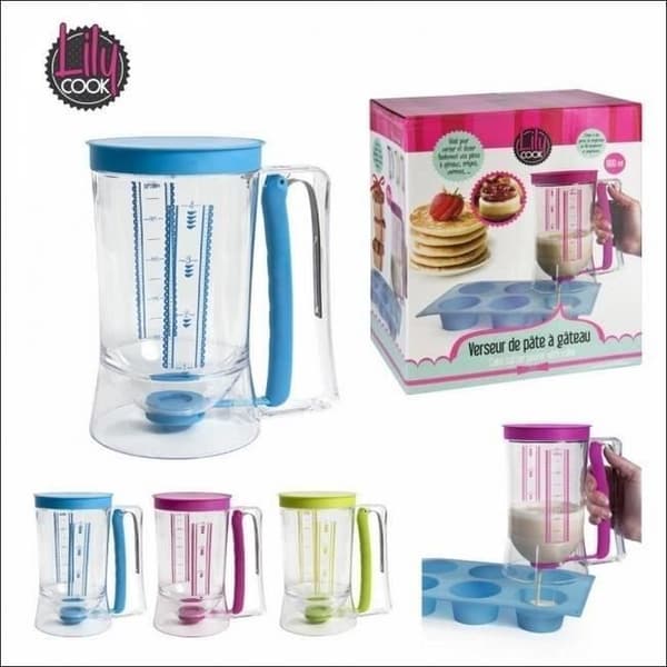 Tårtsmetshällare - Lily Cook - 900 ml - Med kolv - Slumpmässig färg