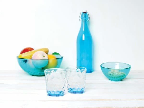 Excelsa skål - 60688 - Scratch 1 förpackning med 6 skålar, glas, flerfärgad