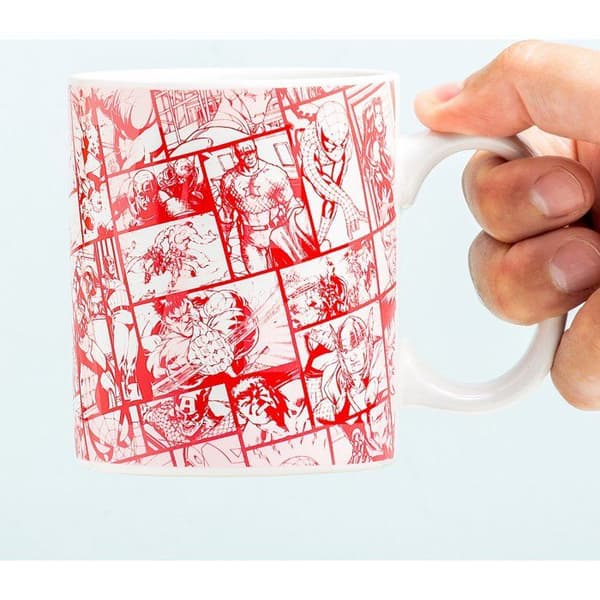 Varm chokladmugg - Marvel - Rund - Röd - 320 ml - Tål inte diskmaskin