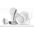 Miniatyrbild 4 av 4: Alessi Mw01/3 Klädd skål i vitt porslin med reliefdekoration, set med 4 delar - YMR-169