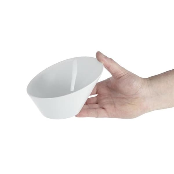 Ovala lutande skålar - Olympia - 4-pack - Porslin - 150x135mm - Diskmaskinvänlig
