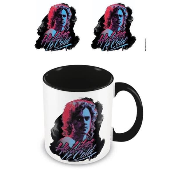 P.Derive STRANGER THINGS - Han gillar det kallt - Mug med färgad insida 315ml