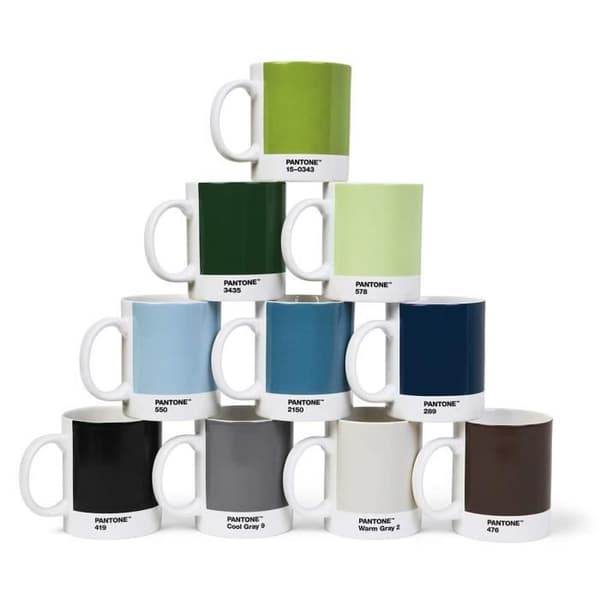 Pantone - Porslinsmugg - 375 ml - Mörkgrön 3435