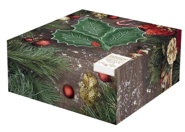 Enkel liv - 2175HOLG - SERVEERKOM I HOLLY FORM MED 3 FACK 20X20 CM I PORSLIN I PRESENTASK HOLLY - BÄRRIAR