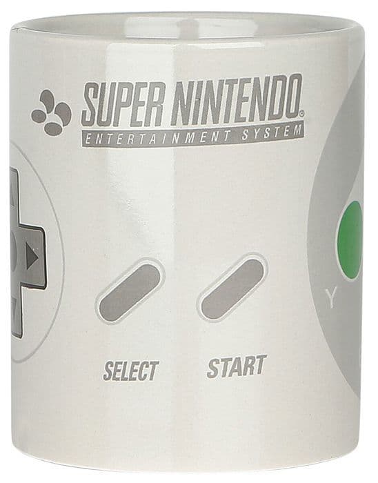 Mugg - Nintendo - SNES-kontroll - Vit - Porslin/Ceramik/Granit - Diskmaskinst säker