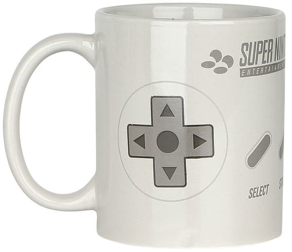 Mugg - Nintendo - SNES-kontroll - Vit - Porslin/Ceramik/Granit - Diskmaskinst säker