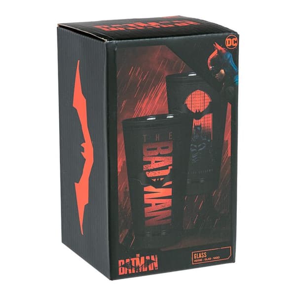Batman Black and Red dricksglas - PALADONE - 400 ml - Batman licens