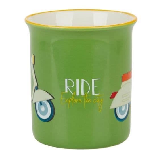 Mugg - Balvi - Scooter - Keramik - 31,2 cl - Grön