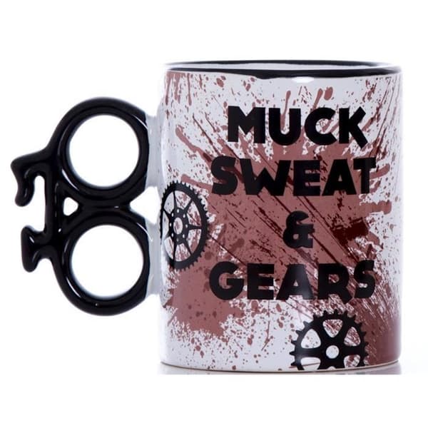 BOXER MU3507 - KVM SWITCH - Mug med inskriptionen Muck Sweat and Gears, i keramik, Brun