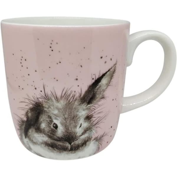 Rabbit Bath Time Pink Wrendale Fine Bone China Mug 0,4L