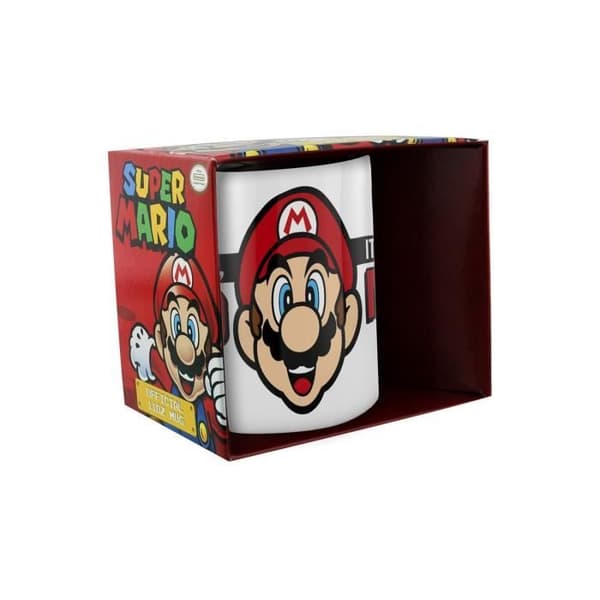 Mugg - NINTENDO - Super Mario - Vit - Rund - Barn