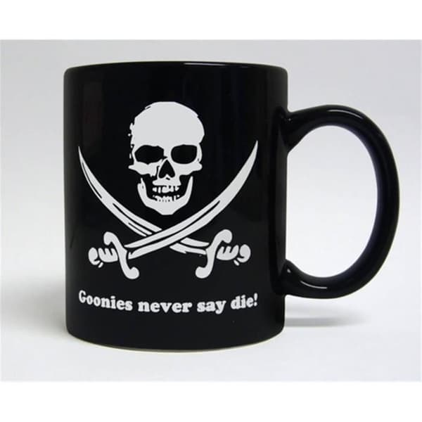 WTT mugg - The Goonies Never Say Die - Svart och vit