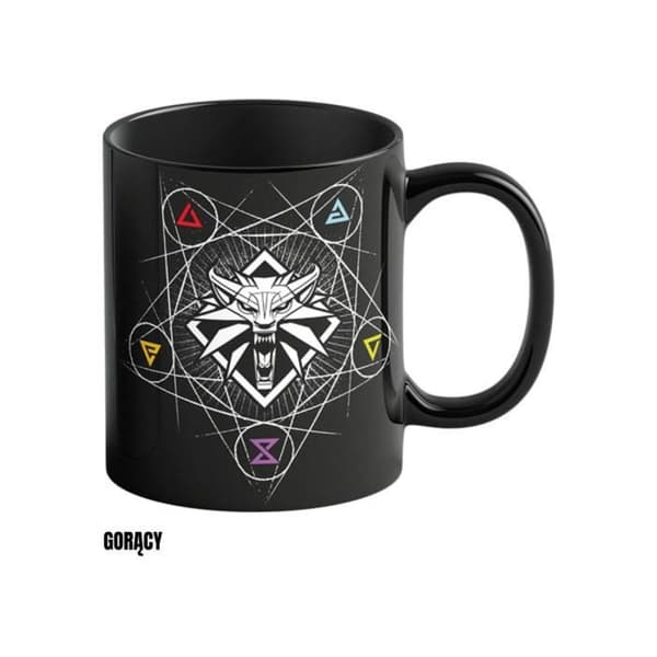 Mugg - Bra byte - The Witcher III: Wild Hunt - Termisk effekt - 480 ml - Porslin/Keramik/Stengods