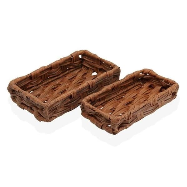 Brunt basketbollset i polyeten (11 x 4 x 20 cm) (2 st)