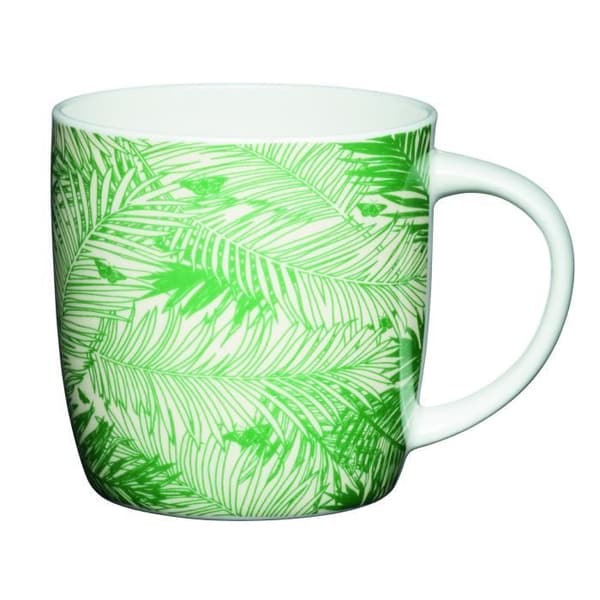 KitchenCraft choppa Palms Fine Bone China 425 ml porslin grön