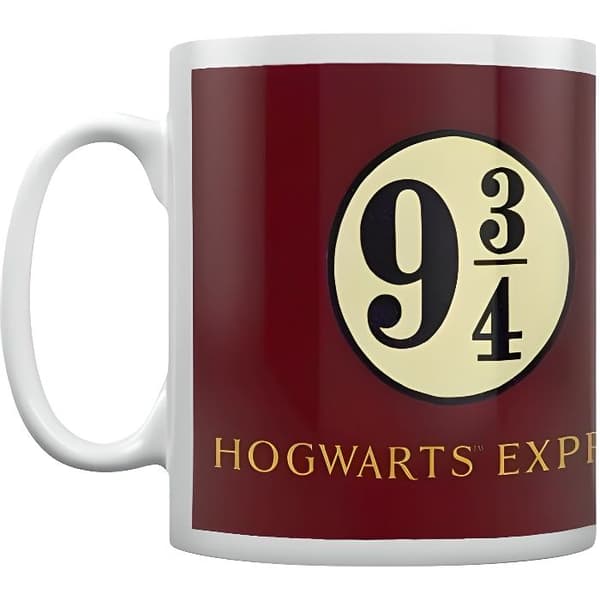 Mugg - Harry Potter - Plattform 9 3/4 - Vit - Cylindrisk - Vuxen