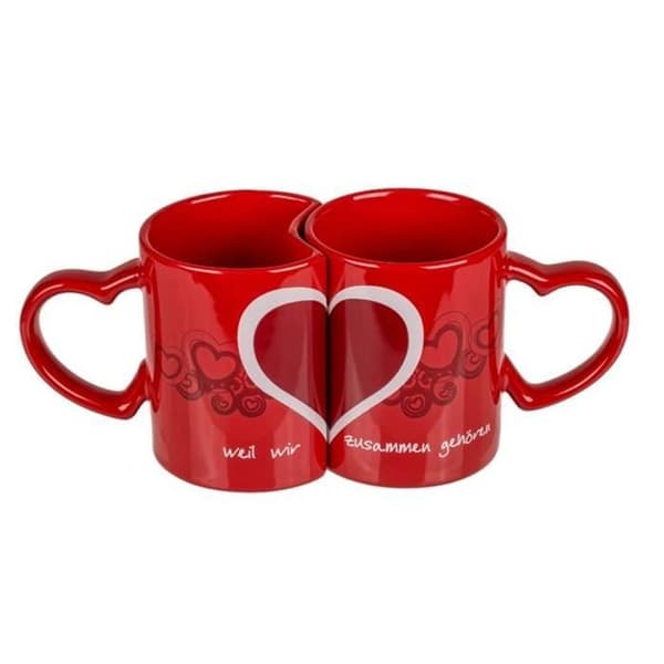 MUG Dubbel HJÄRTAN SOM TRASAS SAMMAN