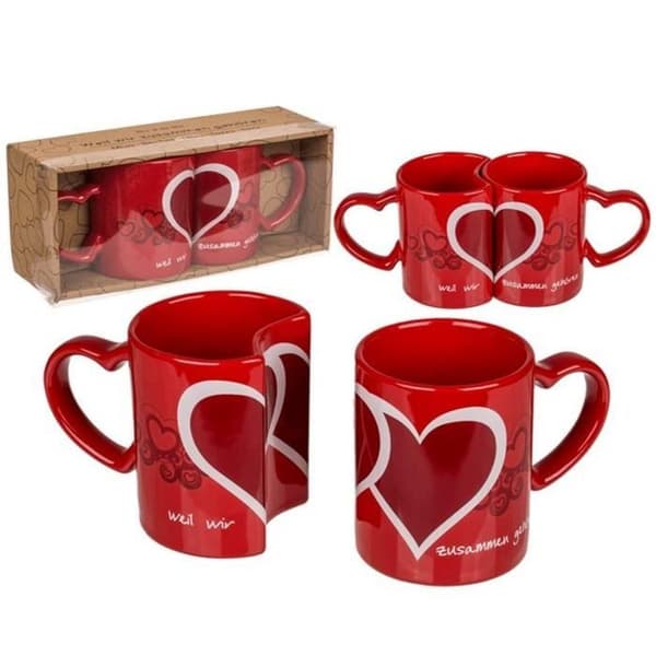 MUG Dubbel HJÄRTAN SOM TRASAS SAMMAN