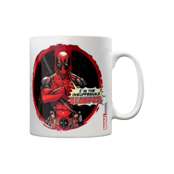 Mugg - Deadpool - Olidlig - Vit - Rund - Vuxen