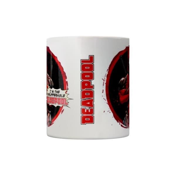 Mugg - Deadpool - Olidlig - Vit - Rund - Vuxen