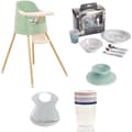 Miniatyrbillede 1 af 6: YOUPLA Måltidspakke - Thermobaby - Højstol - Servicesæt - 5 opbevaringskasser - Halvstiv hagesmæk